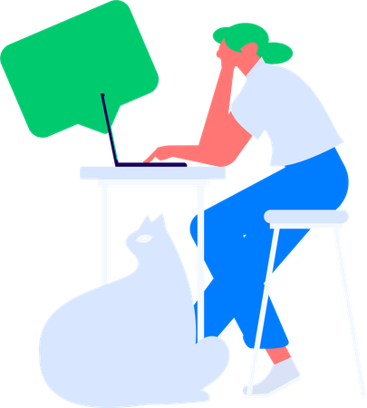 Hiring manager searching new employees  Illustration