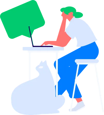 Hiring manager searching new employees  Illustration