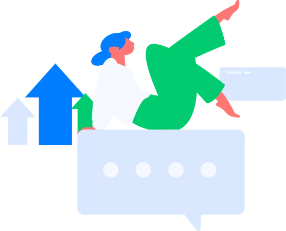 Hiring manager searching new employees  Illustration