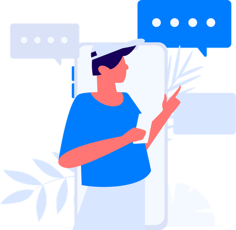 Hiring manager searching new employees  Illustration