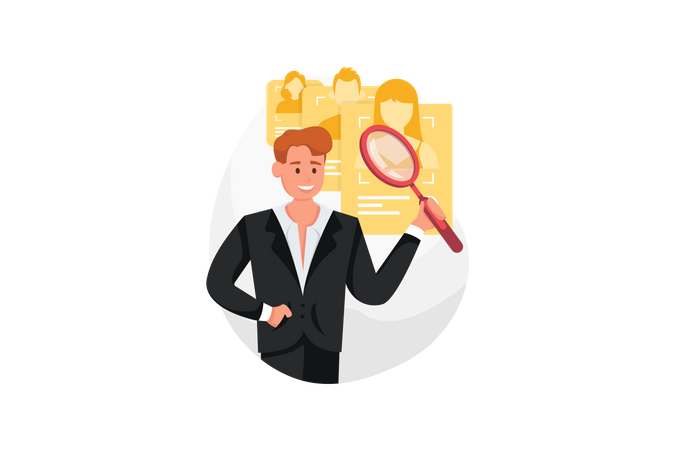 Hiring new Candidate  Illustration