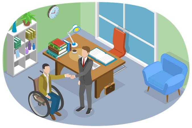 Hiring People With Disabilities  Illustration