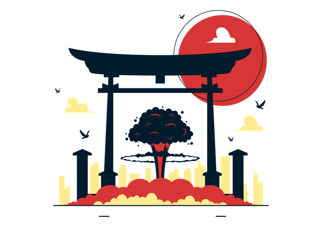 Hiroshima Day  Illustration