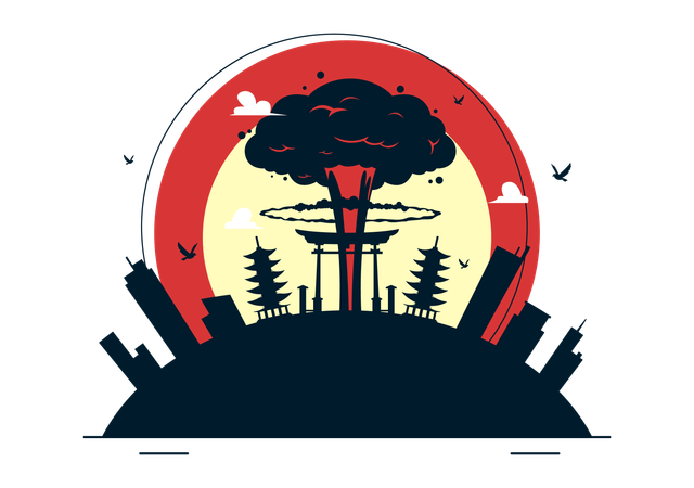 Hiroshima Day  Illustration