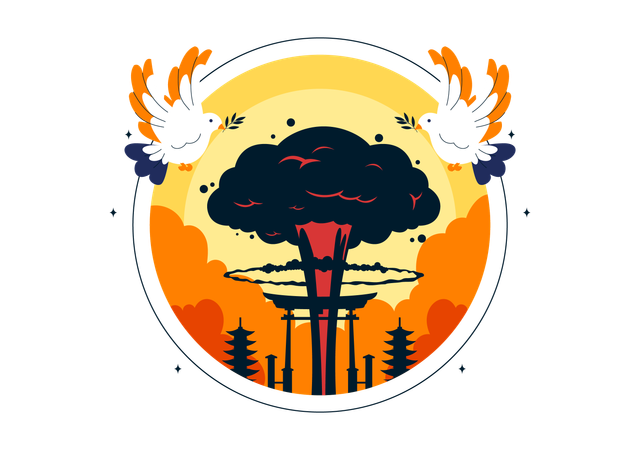 Hiroshima Day  Illustration