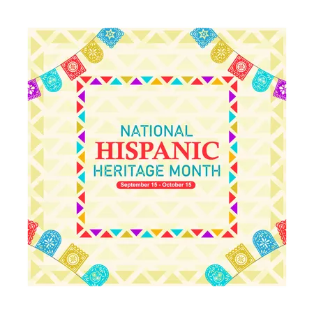 Hispanic Heritage Month festival  Illustration