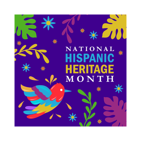 Hispanic Heritage Month in America  Illustration