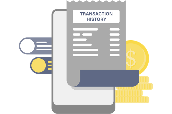 Historique des transactions  Illustration