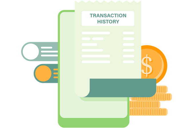 Historique des transactions  Illustration