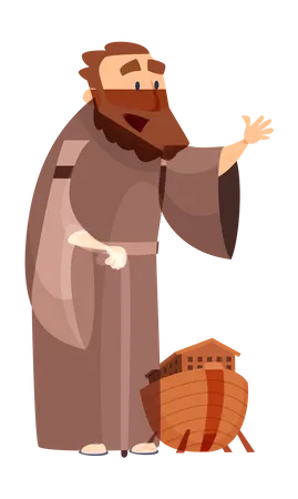 Historischer christlicher Charakter  Illustration