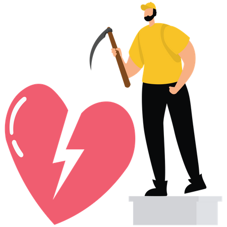 Hitting emotion  Illustration