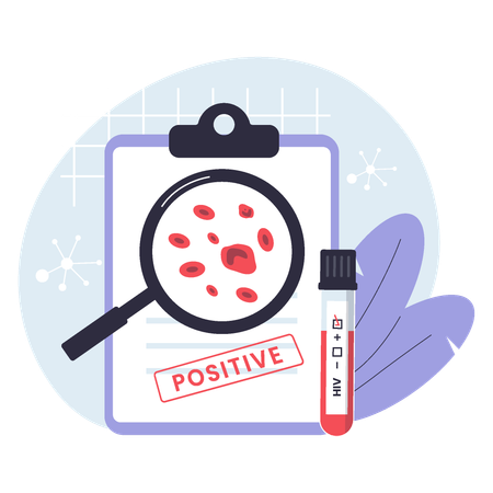 HIV-Test und Diagnose  Illustration