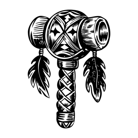 Hochet indigène  Illustration