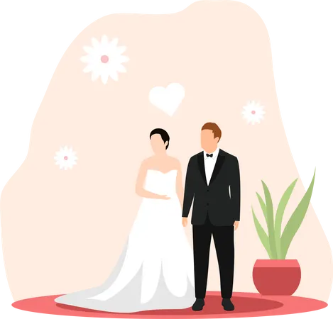 Hochzeit  Illustration