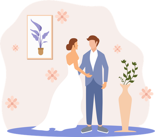 Hochzeit  Illustration