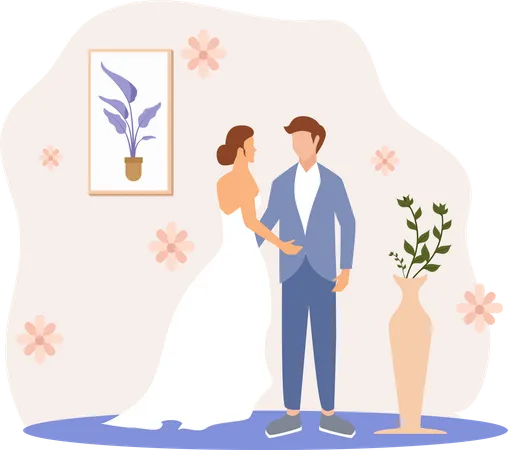 Hochzeit  Illustration