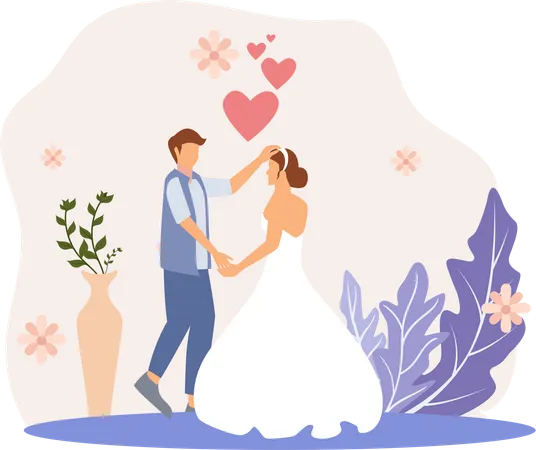 Hochzeit  Illustration