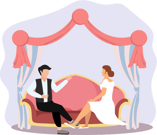 Hochzeit  Illustration