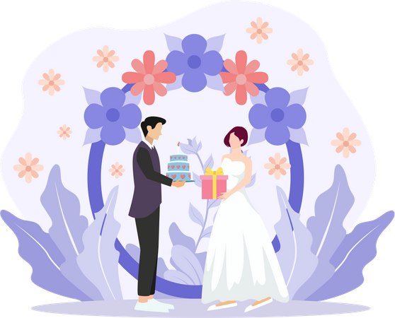 Hochzeit  Illustration