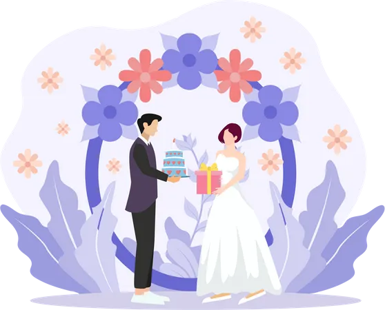 Hochzeit  Illustration