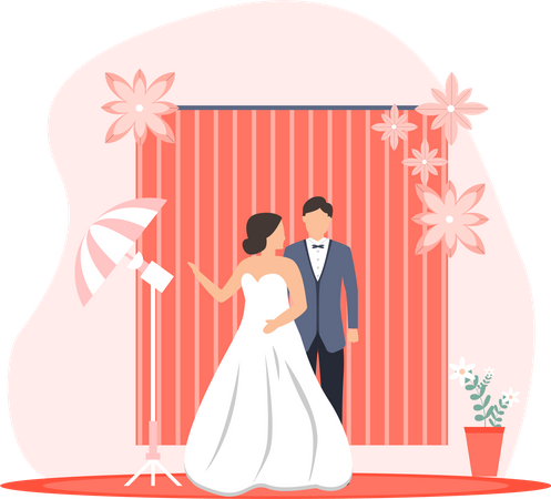 Hochzeitsfotografie  Illustration