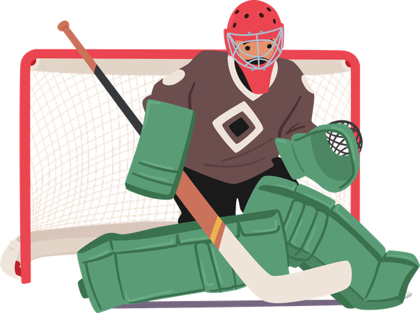 Hockey Match  Illustration