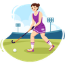 illustrations for hockey player