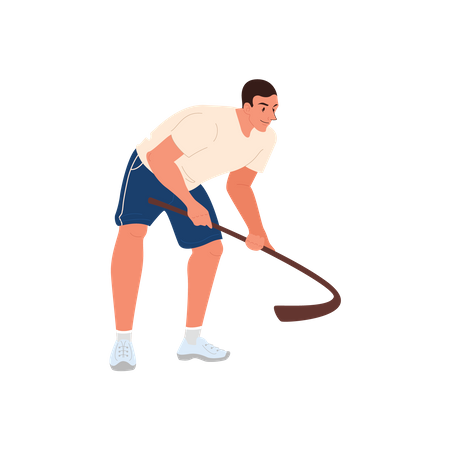 Hockey Player  Illustration