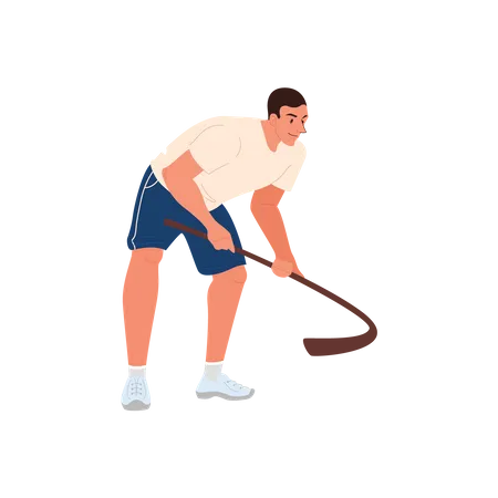 Hockey Player  Illustration