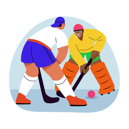 Hockey players  Illustration