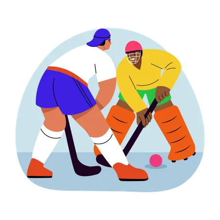Hockey players  Illustration