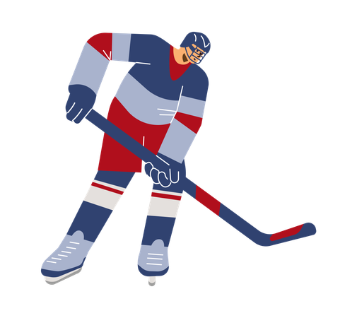 Hockey Players  Illustration