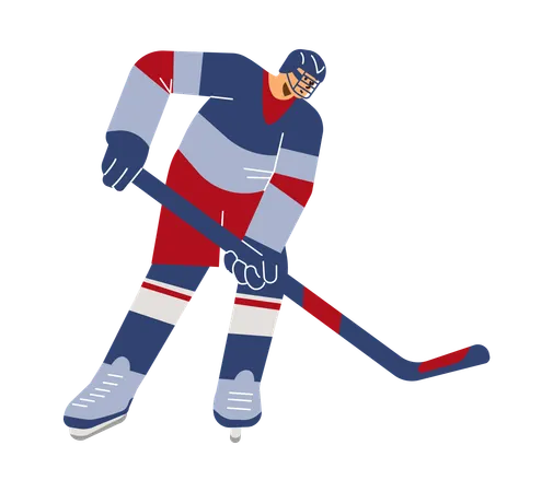 Hockey Players  Illustration