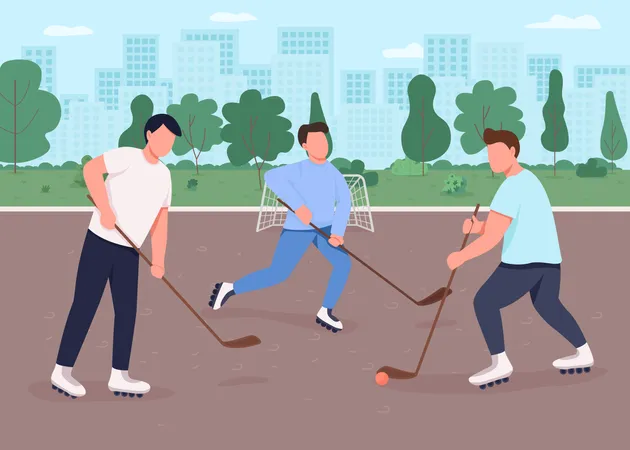 Hockey sobre hierba  Ilustración