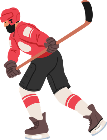 Hockey sobre hielo  Ilustración