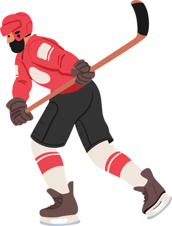 Hockey sobre hielo  Ilustración