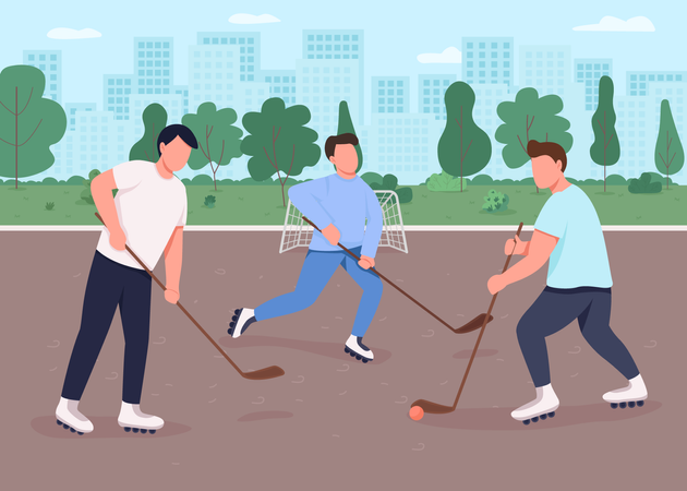 Hockey sur gazon  Illustration