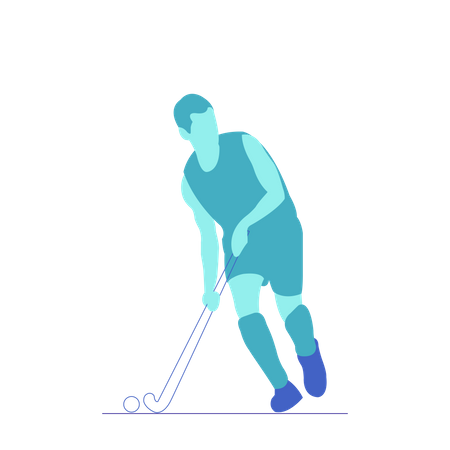 Hockey sur gazon  Illustration