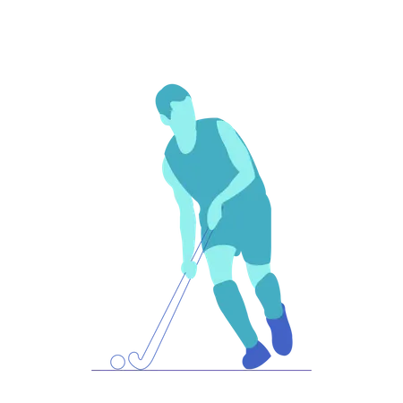 Hockey sur gazon  Illustration