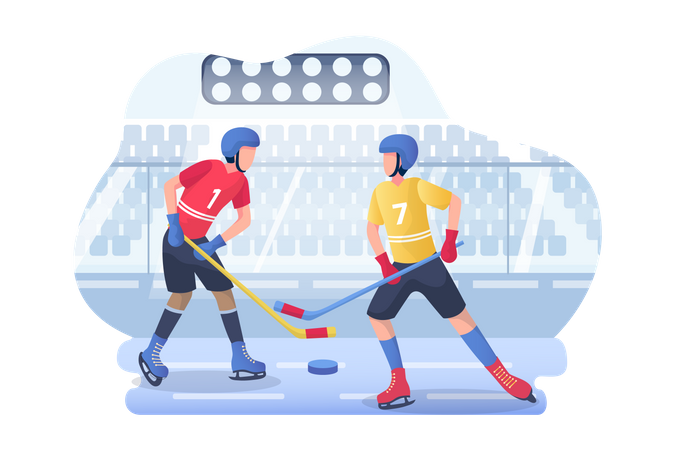 Hockey sur glace  Illustration