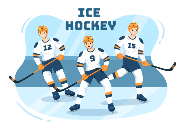 Hockey sur glace  Illustration