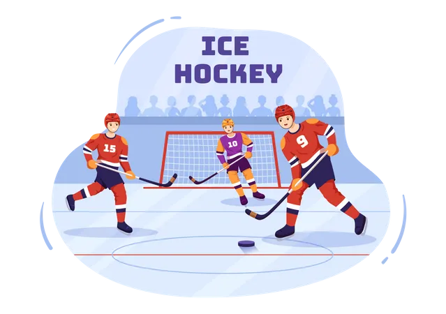 Hockey sur glace  Illustration