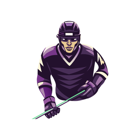 Hockey Spieler  Illustration