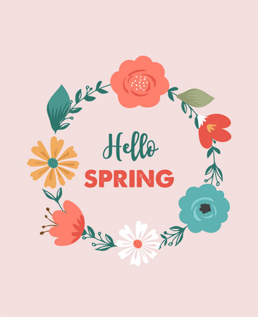 Hola primavera  Ilustración