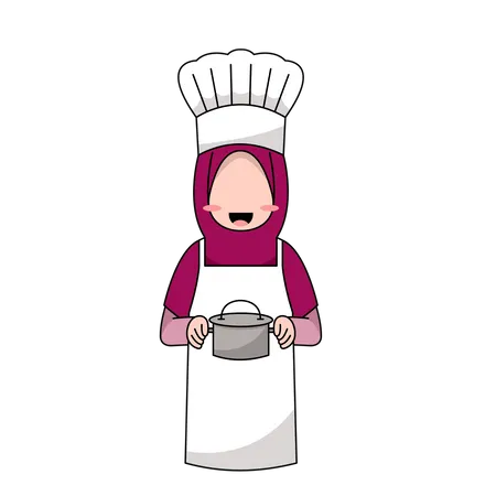 Logotipo Del Chef Musulman Ilustración
