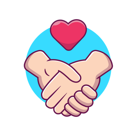 Holding hand gesture  Illustration