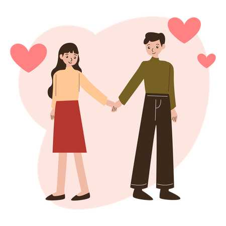 Holding Hands  Illustration