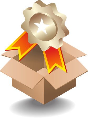 Holen Sie sich einen Trophäenpreis  Illustration