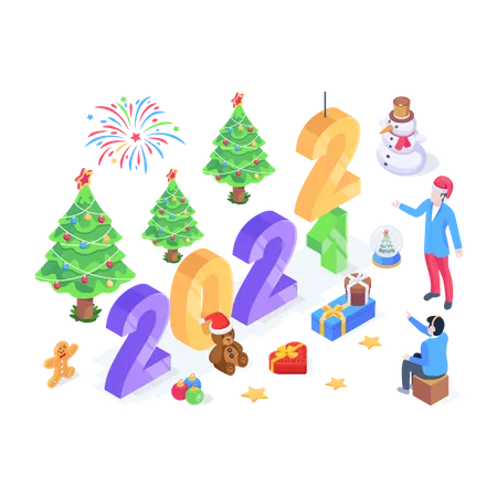 Holiday Celebrations Illustration