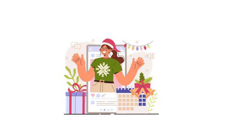 Holidays content manager guidance Illustration